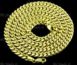 14K Solid Yellow Gold Curb Chain Necklace #5413, 5414