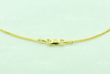 14K Solid Yellow Gold Franco Chain Necklace #5438,5439