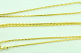 14K Solid Yellow Gold Franco Chain Necklace #5438,5439