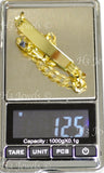 14K Solid Yellow Gold Men's ID Curb Link Bracelet #5447