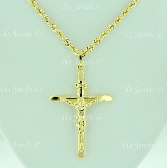 Sullery Jesus Crucifix Cross Necklace Religious INRI CrOSS Sterling Silver  Stainless Steel Pendant Price in India - Buy Sullery Jesus Crucifix Cross  Necklace Religious INRI CrOSS Sterling Silver Stainless Steel Pendant Online