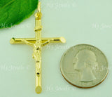 14K Solid Yellow Gold Jesus Christ INRI Corss Pendent #5986