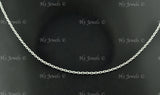 14K Solid White Gold Cable Chain Necklace #6118,6119