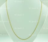 14k Solid Yellow Gold Cable Link Necklace #6165