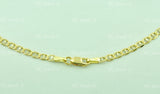 14K Solid Yellow Gold Gucci Mariner Chain Necklace #6243-6247