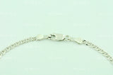 14K Solid White Gold Kids Baby Gucci Link ID Bracelet #6534