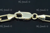 14k Solid Yellow Gold Paperclip Bracelet #12125
