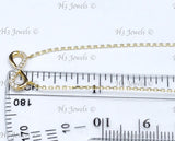 14K Yellow Gold CZ Cubic Zirconia Infinity Necklace #13126